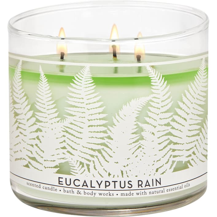 נר ריחני באת' אנד בודי Bath & Body Eucalyptus Rain candle