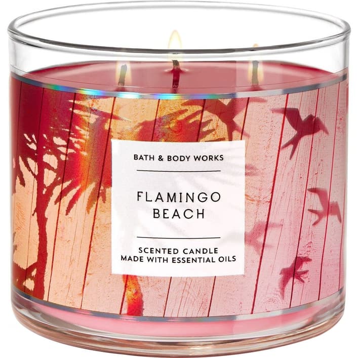 נר ריחני באת' אנד בודי Flamingo Beach candle