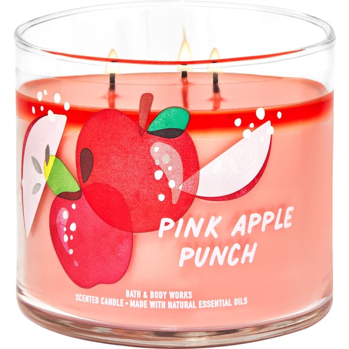 נר ריחני באת' אנד בודי Bath & Body Pink Apple Punch candle